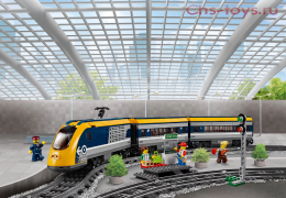 Конструктор радиоуправляемый LEPIN City Пассажирский поезд 02117 (Аналог LEGO City Trains 60197) 758 дет