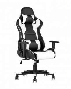 Игровое кресло Stool Group компьютерное TopChairs Diablo белое геймерское