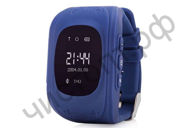 Часы детские с GPS Q50 Синий ,трекер , срочн. звонок одной кнопкой на 2 сохран. номера,