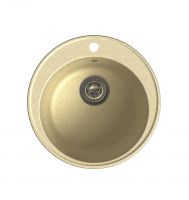Врезная кухонная мойка LEX Lugano 480 Ivory 48х48см полимер RULE000004