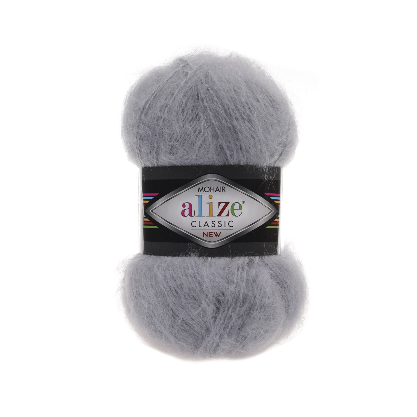 Alize Mohair classic new 21 серый