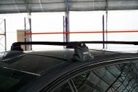 Багажник на крышу Mazda 6 (GH) 2007-13 sedan/hatchback, Turtle Air 3 Premium, аэродинамические дуги в штатные места (черный цвет)