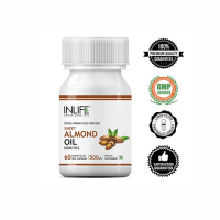 Масло сладкого миндаля (500мг капсула) Инлайф | INLIFE Sweet Almond Oil Capsules 500mg