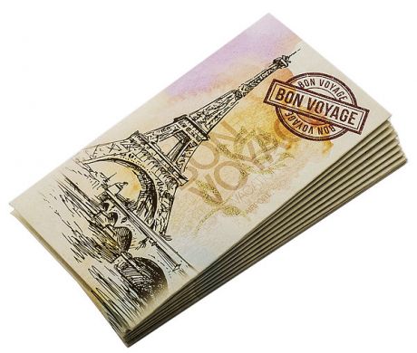 Набор конвертов денежных Париж (10 шт)