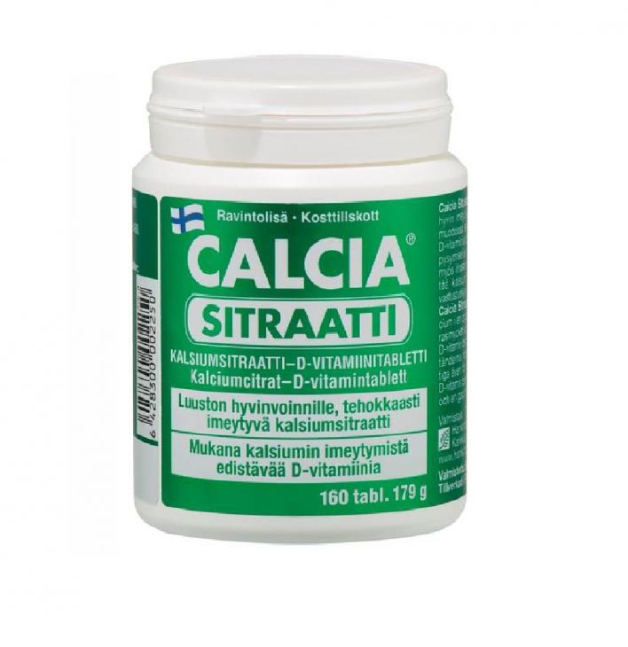 Calcia sitraatti + D vitammni 160 табл