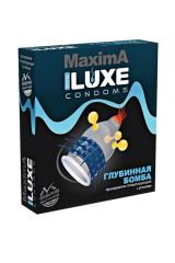 Презерватив Luxe Maxima Глубинная Бомба с усиками и тугим кольцом, 1 шт.