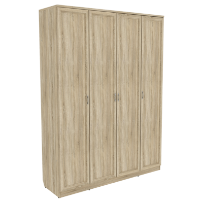 Шкаф для белья со штангой и полками арт. 109 (дуб сонома)