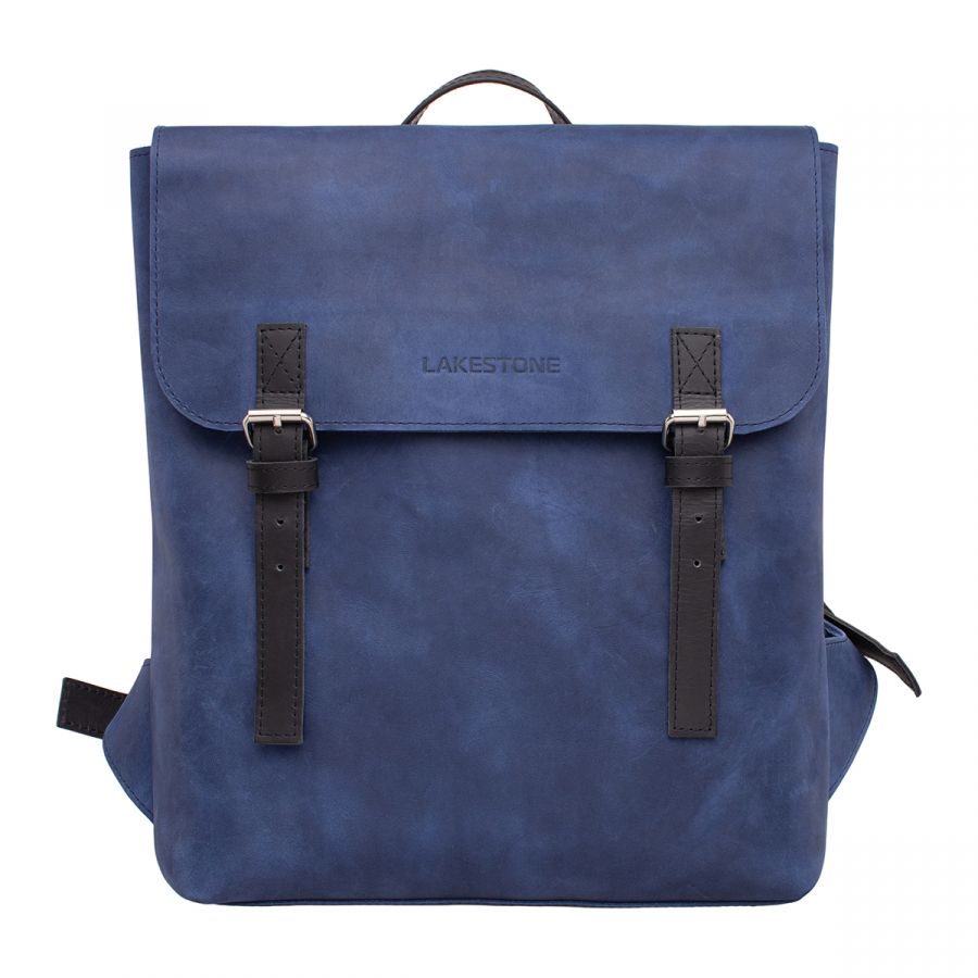 Кожаный рюкзак Lakestone Ferry Dark Blue/Black