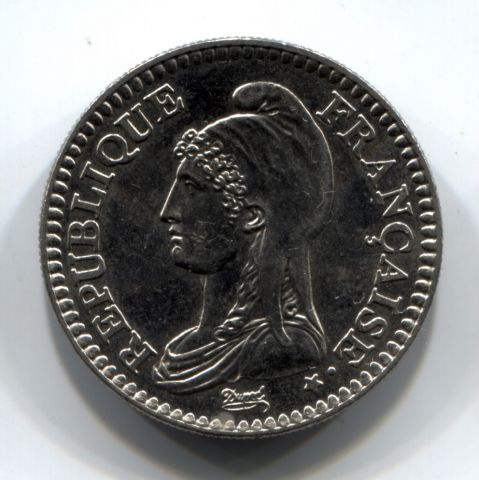 1 франк 1992 Франция, 200 лет Республике