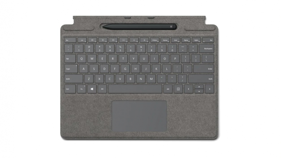 Клавиатура Microsoft Surface Pro X Signature Keyboard Alcantara (Platinum) with Slim Pen
