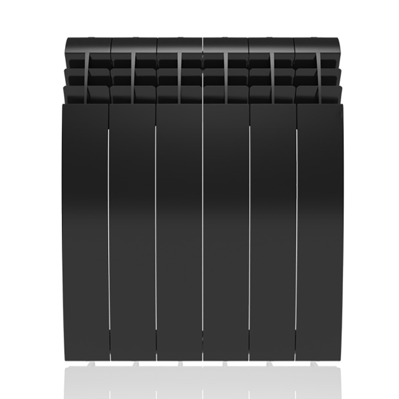 Настенный электрический радиатор отопления РЭБ 12 секций х 500, черный