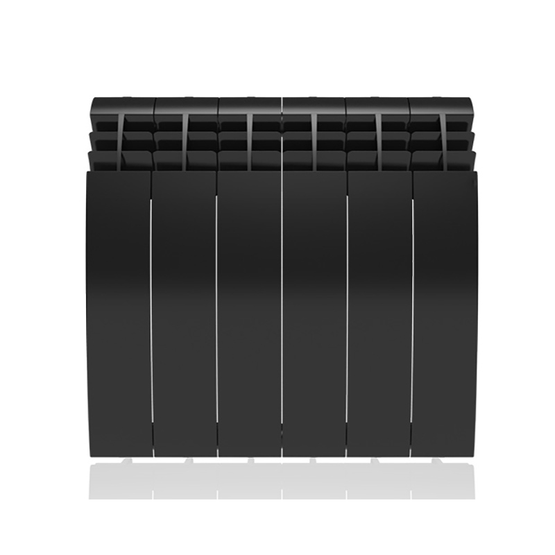 Настенный электрический радиатор отопления РЭБ 12 секций х 350, черный