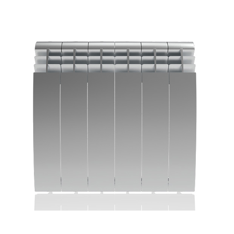 Настенный электрический радиатор отопления РЭБ 8 секций х 350, серебристый