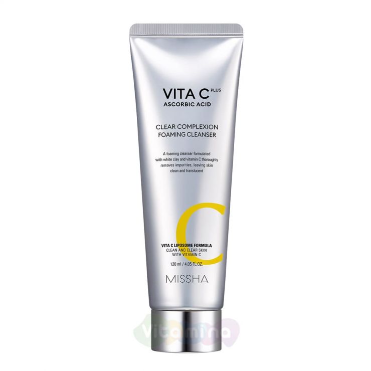 Missha Очищающая пенка с витамином С Vita C Plus Clear Complexion Foaming Cleanser, 120 мл