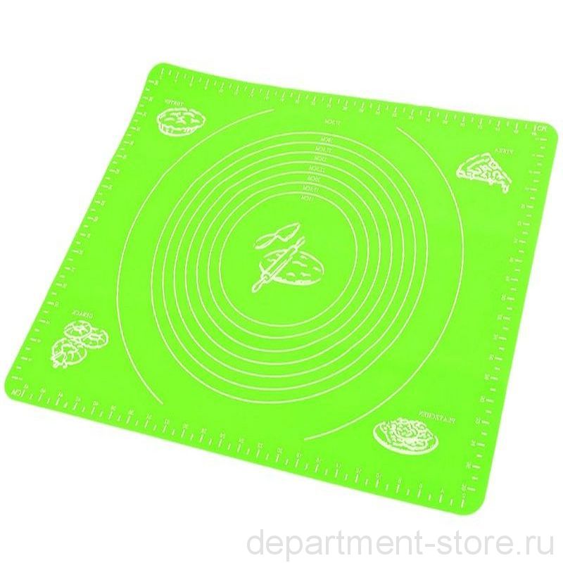 Коврик силиконовый для раскатки теста и выпечки (70 х 50 см), цвет Зелёный
