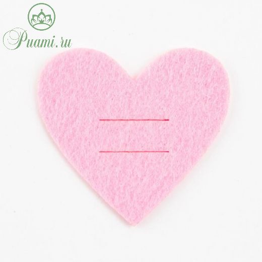 Конверт для столовых приборов "Love" розовый, 5,4 х 5 см, 100% п/э, фетр