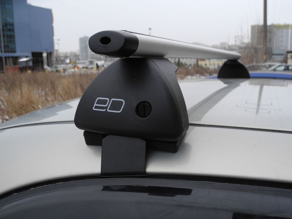 Багажник на крышу Kia Optima IV (2015-...), Евродеталь, аэродинамические дуги
