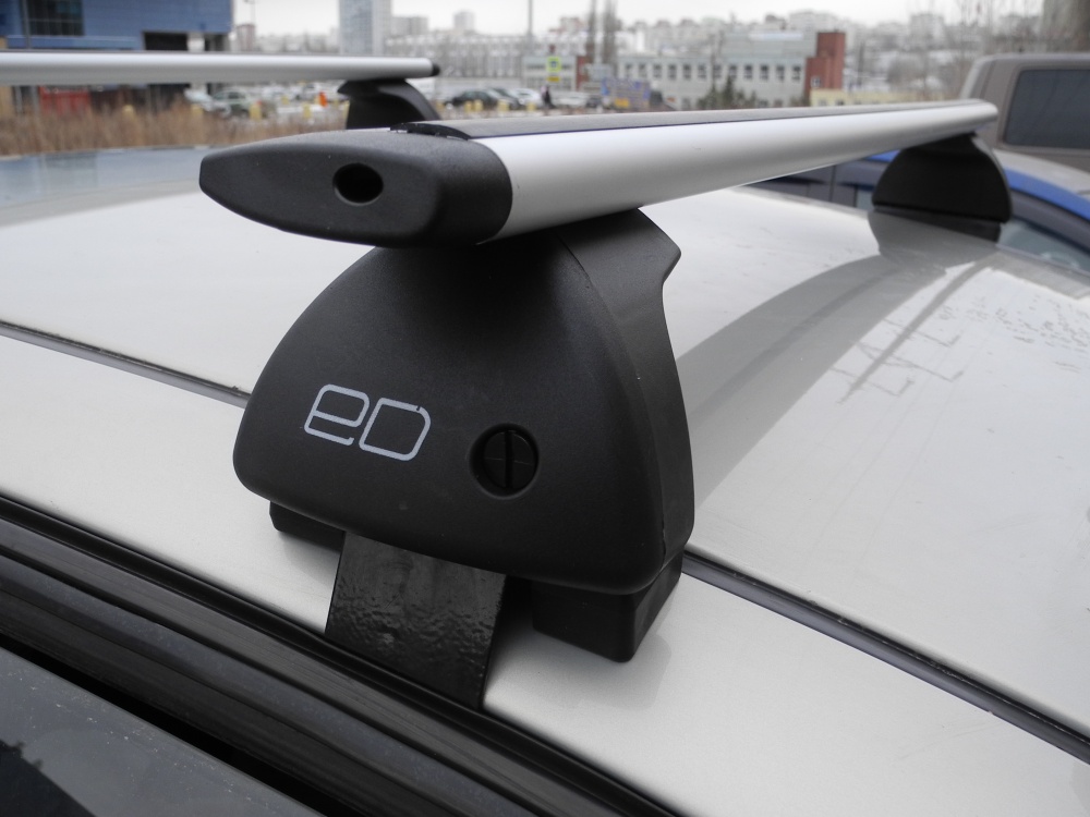 Багажник на крышу Kia Optima IV (2015-...), Евродеталь, крыловидные дуги