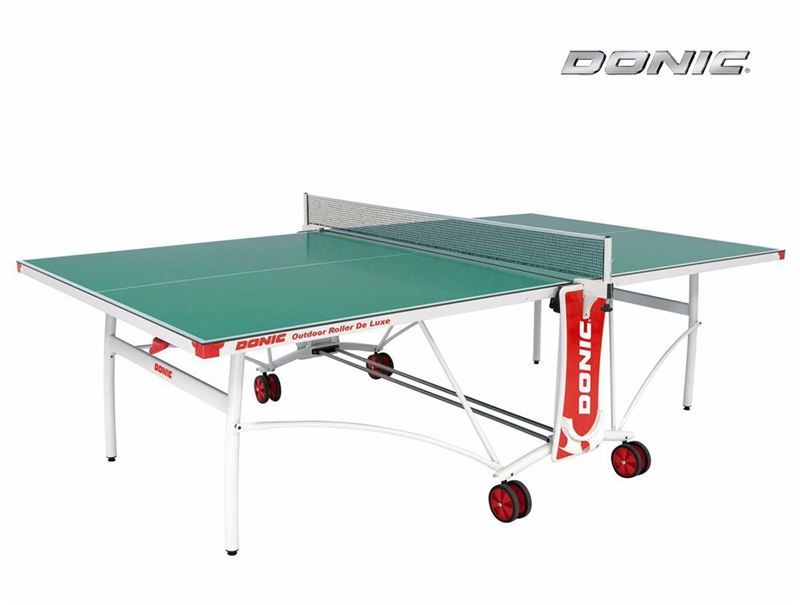 Всепогодный теннисный стол Donic Outdoor Roller De Luxe зеленый