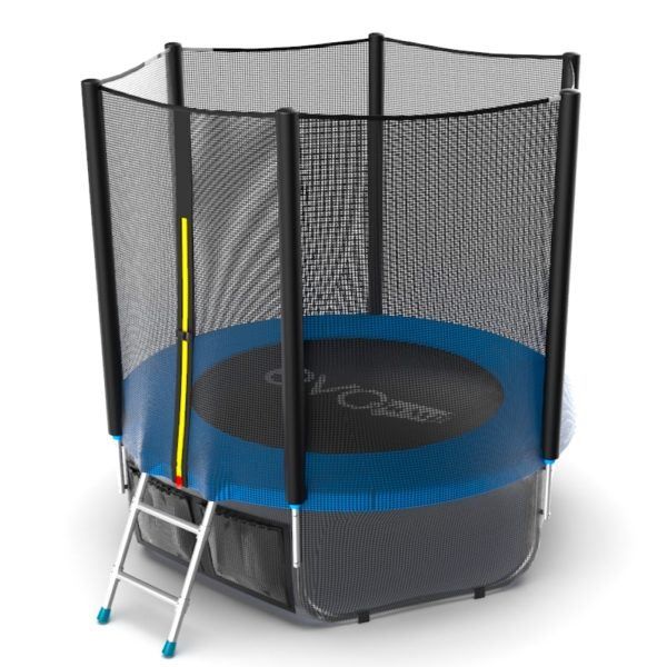 Батут с внешней сеткой и лестницей Evo Jump External 6ft (Blue) + Lower net