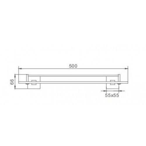 Квадратная полка для ванной Frap F30307