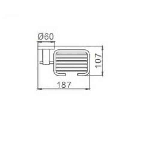 Мыльница настенная Frap F30202