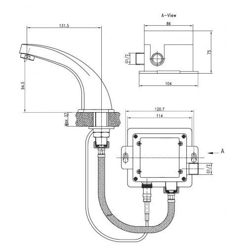 Kaiser Sensor 38111 Смеситель для раковины сенсорный