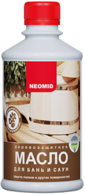 Масло для Бань и Саун (Полков) Neomid 0.25л Деревозащитное, Бесцветное для Внутренних Работ / Неомид