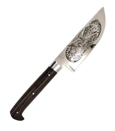 Нож "Узбек" сталь 95x18 с гравировкой