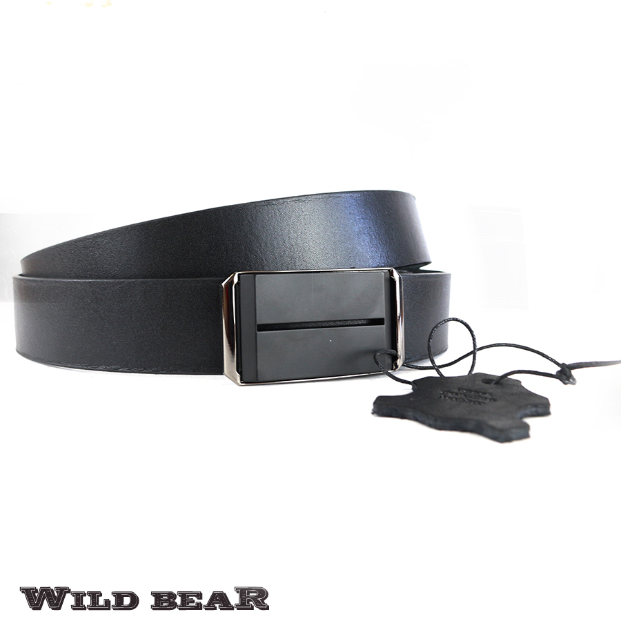 Ремень WILD BEAR RM-026f Black Premium (в деревянном футляре)