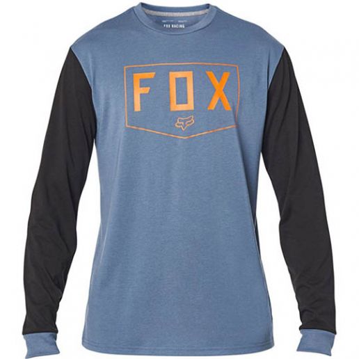 Fox Shield LS Tech Tee Blue Steel футболка