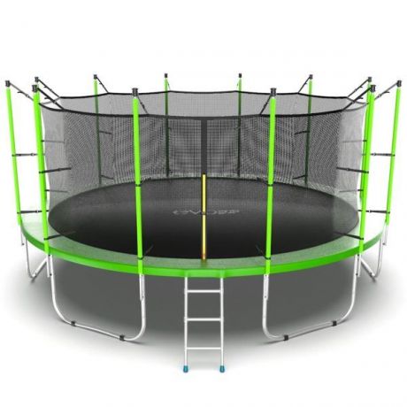 Батут с внутренней сеткой и лестницей Evo Jump Internal 16ft (Green)