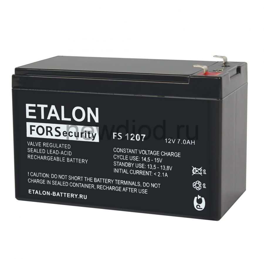 Аккумулятор ETALON FS 1207 (12В/7Ач)