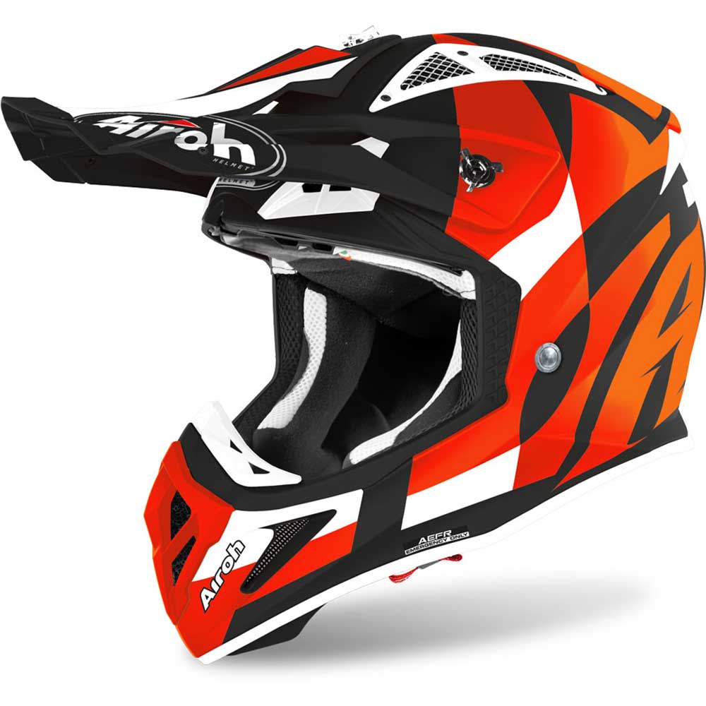 Airoh Aviator Ace Trick Orange Matt шлем для мотокросса и эндуро