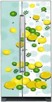 Наклейка на холодильник -  Лимон и лайм | купить в магазине Интерьерные наклейки