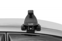 Багажник на крышу Volkswagen Polo 2020-..., Lux, стальные прямоугольные дуги