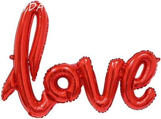 Надпись "Love" красная 104см