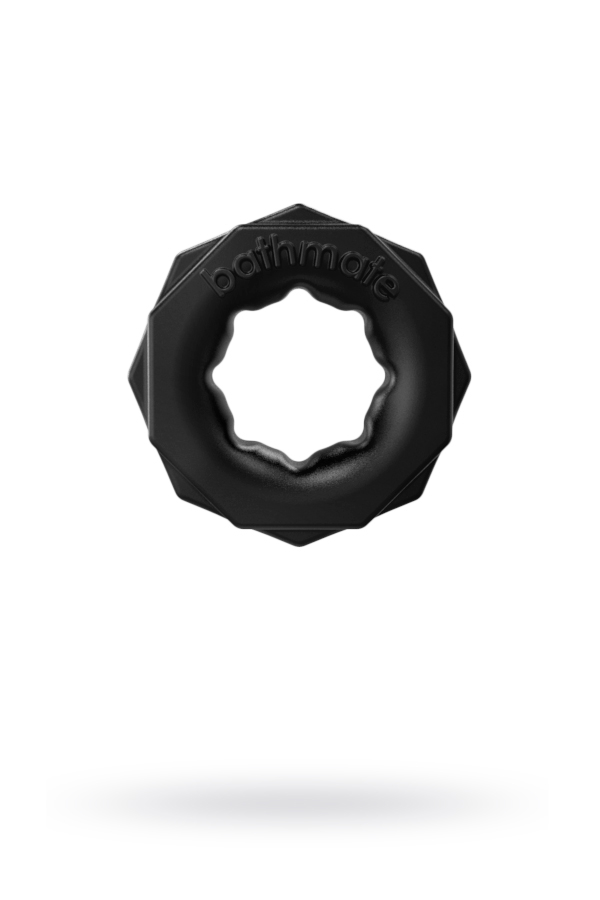 Эрекционное кольцо на пенис Bathmate Spartan, elastomex, чёрное, 4 см