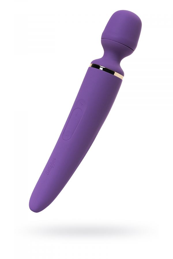 Нереалистичный вибратор Satisfyer Woman Wand, 10 режимов вибрации, ABS пластик, Фиолетовый, 34 см