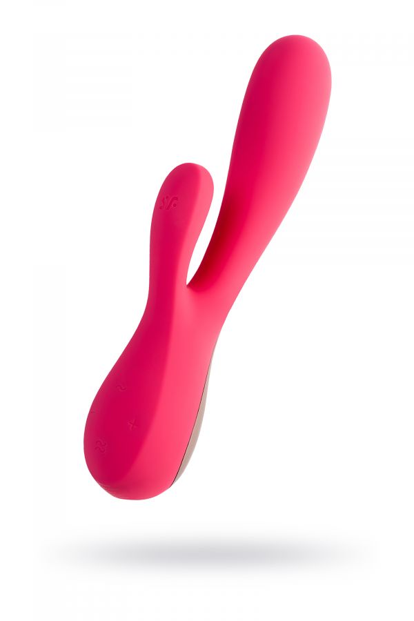 Нереалистичный вибратор Satisfyer Mono Flex, Силикон, Красный, 20,4 см