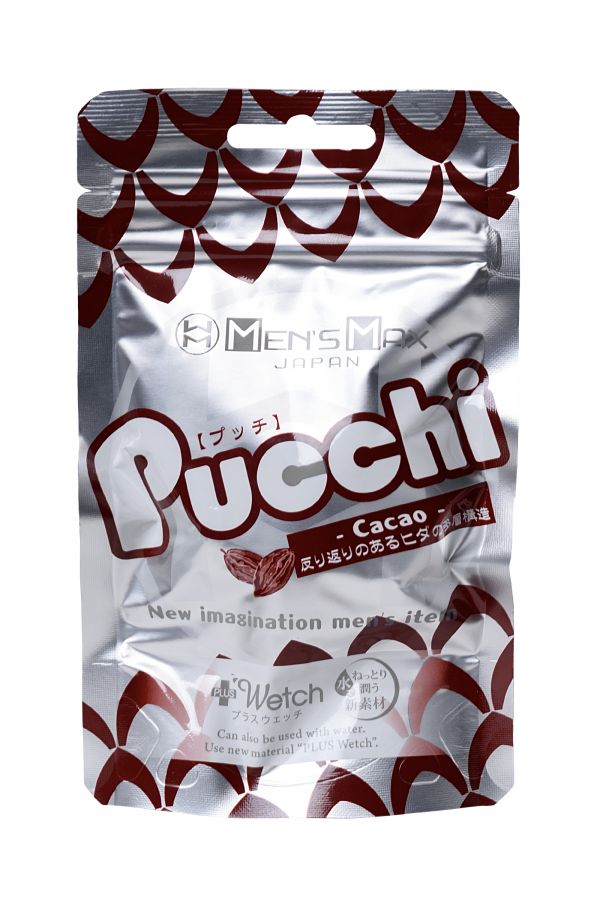 Мастурбатор нереалистичный,Pucchi  Cacao, MensMax, TPE, белый, 6,5 см