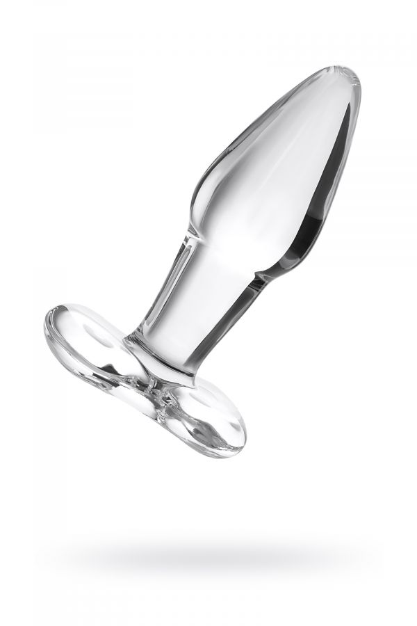Анальная втулка Sexus Glass, стекло, прозрачная, 10,5 см, ? 3,5 см