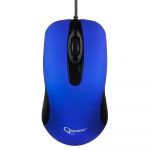 Проводная мышь Gembird MOP-400-B, USB, синий, бесшумный клик