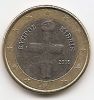 1 евро Кипр 2008 регулярная из обращения