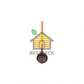 Черпак RENTO с бамбуковой ручкой, цвет: какао