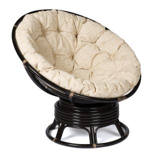 Кресло-качалка "PAPASAN" w 23/01 B / без подушки / Antique brown (античный черно-коричневый)