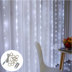 Огонек OG-LDG08 гирлянда-штора LED (3х3м,300 ламп,белая-холодная)