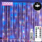 Огонек OG-LDG08 гирлянда-штора LED (3х3м,300 ламп, RGB)