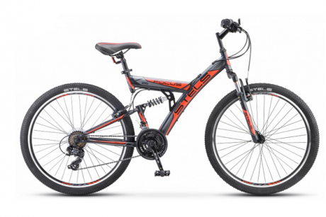 Велосипед 26 STELS Focus V 18 Тёмно-синий/оранжевый