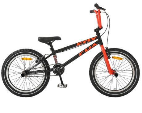 Велосипед ВМХ Fox 20" черно-красный